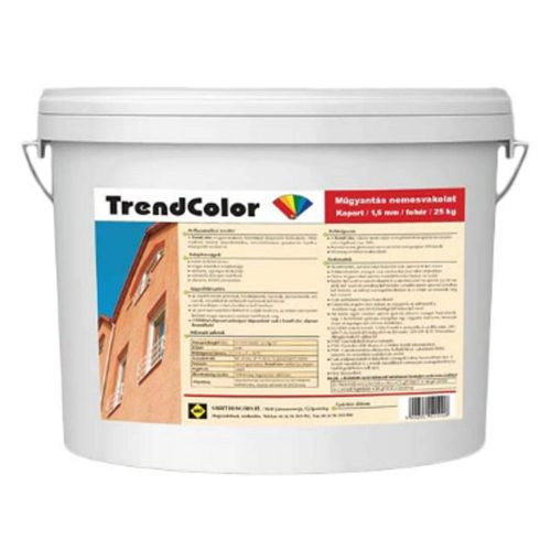 Trend-Color Frontart műgyantás vékonyvakolat kapart 1.5 mm erős intenzív színek 25 kg/vödör