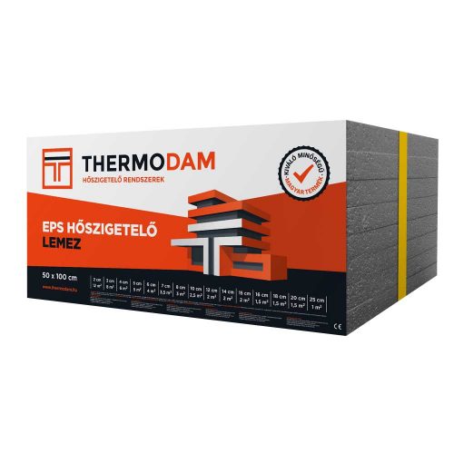 Thermodam Grafit EPS-100 lépésálló hőszigetelő lemez 3cm