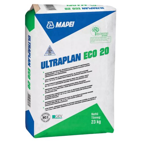 Mapei Ultraplan Eco 20 Önterülő aljzatkiegyenlítő simítóhabarcs 1-10 mm 23 kg