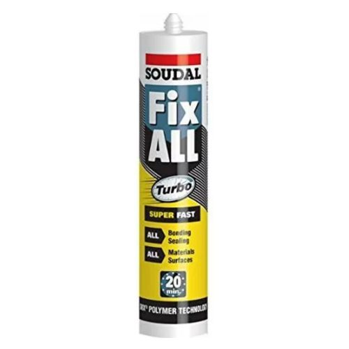 Soudal Fix-All Turbo Ragasztó gyorskötésű, fehér 290 ml