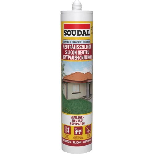 Soudal Neutrális szilikon transparens 280 ml