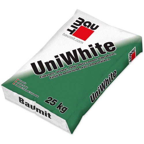 Baumit UniWhite univerzális fehér alapvakolat 25kg