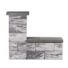 Leier Architektúra Kerítéskő normálkő márványfekete 40x20x20 cm