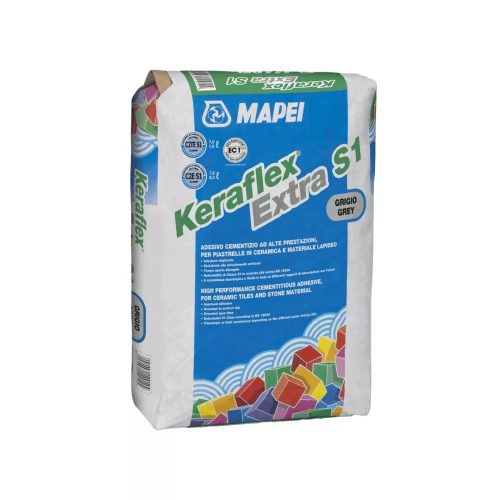 Mapei Keraflex Extra S1 Zero Kerámiaburkolat ragasztó szürke 25 kg